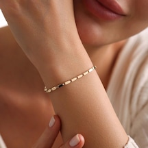 Sembol Gold İtaly Altın Bileklik Fate Unisex Renkli Çok Renkli