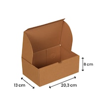 Packanya 20 x 12 x 8 - 1000 Adet Hamburger Kutusu
