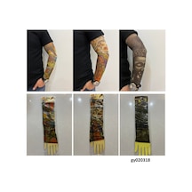Giyilebilir Dövme 3 Çift 6 Adet Kol Çorap Dövmesi Sleeve Tattoo Set12
