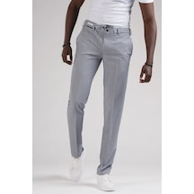 Ecer Slimfit Beli Yarım Lastikli Ve İplikli İnce Çizgili Yazlık Jogger Pantolon 001