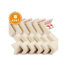 8 Adet Köşe Koruyucu Yastık Saf Kauçuk Masa Sehpa Kenar Köşe Koruyucu Çocuk Bebek Emniyet Koruma 001