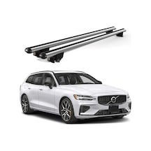 Kanca Volvo V60 Cross Country 2019 Ve Sonrası Uyumlu Gri Kilitli Ara Atkı 120cm Port Bagaj Tavan Barı