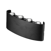 Cata 15 W İki Yönlü Led Duvar Aplik - Amber Işık - Siyah - Ip44 - Ct-8013a Siyah