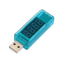 Usb Voltmetre Ampermetre Volt Amper Gerilim Ölçer Led Göstergeli
