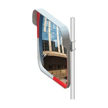 Bombeli Güvenlik Aynası Otopark Aynası Akrilik Trafik Aynası Ankara 40x60 Cm Ve 2m Ayna Direği