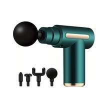 Taşınabilir Fasyal Masaj Tabancası Elektrikli Vurmalı Tabanca Masajı Led Dokunmatik Ekran Ile Vücut Gevşeme 4 Değiştirilebilir Masaj Başlığı