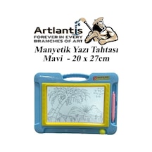 Manyetik Sihirli Mıknatıslı Yazı Tahtası Mavi 20x27 Cm 1 Adet Manyetik Yazı Tahtası Oyuncak