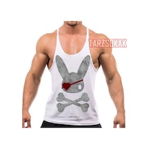 Tarzsokak Gym Tank Top Fitness Sporcu Atleti Gym110 Beyaz