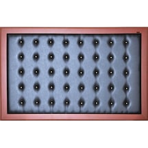 90x140 Cm Mdf Çerçeveli Makam Arkası Deri Pano Beyaz