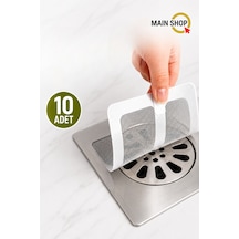 Mainshop 10 Adet Yapışkanlı Banyo Gider Filtresi M-740 Çok renkli