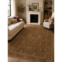 Shiraz Shr 03 Beige Vintage Eskitme Tarzı Yumuşak Dokulu Salon Halısı Oturma Odası Halısı Bej 2