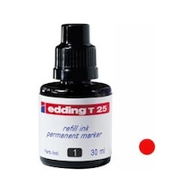 Edding T30 Kırmızı Permanent Mürekkep 30Ml