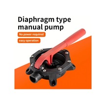 Xuweiwei 1 Adet El Pompası Siyah Kırmızı Diyafram Manuel Pompa Abs Malzeme Yağ Su Atık Su Transferi Kolay Kullanım Bakım Gerektirmez