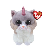 Ty Beanie Boos Peluş Unicorn Kedi Asher 13 Cm Beyaz