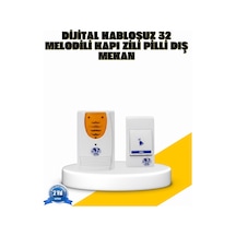 Kablosuz - 743 - Kapı Zili Kolay Kurulumlu - Kmrsfres - Modern Kullanım