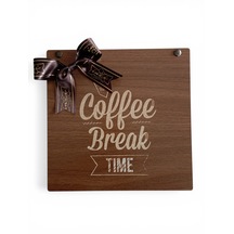Coffee Break Time Ahşap Kutulu Hediyelik Çikolata