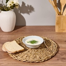 Dscasa Hasır Amerikan Servis - Kahverengi - 33 Cm Kahverengi