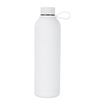 Junsunmay 1000Ml Şeker Rengi 304 Paslanmaz Çelik Vakumlu Su Şişesi Bpa Içermez Fda Sertifikası Yok - Beyaz