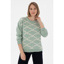 U.S. Polo Assn. Kadın Su Yeşili Kazak 50297432-VR048