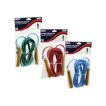 Ahşap Saplı Pvc Atlama İpi Renkli 5mt 4832