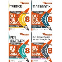 Günay 8. Sınıf Lgs Türkçe-matematik-fen-inkılap Bumerang Seti
