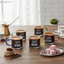 6'lı Borosilikat Cam Espresso Ve Türk Kahvesi Fincanı Seti 90 Ml - Düz Ve Rölyefli Seçenekli Diğer