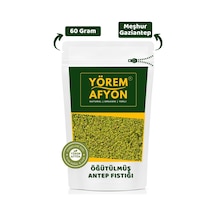 Yörem Afyon Gaziantep Yöresinden Lezzet Garantili Öğütülmüş Toz Hakiki Boz Antep Fıstığı Pistacia Vera 60gr. 60 G