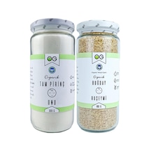 OG natural Organik Tam Pirinç Unu Ve Organik Buğday Ruşeymi Seti 1 G