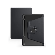 Galaxy Tab S7 Plus T970 Kılıf Zore Termik Kalem Bölmeli Dönebilen Standlı Kılıf Kapaklı Kılıf