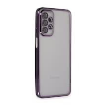Mey İthalat Samsung Uyumlu Galaxy A23 4g Kılıf Lensli Silikon - Mor