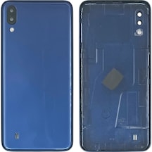 Teknonet Samsung Galaxy M10 Uyumlu Kamera Camlı Batarya Kapağı - Mavi Mavi