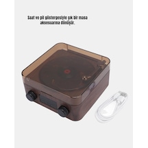 Flzdgnkr 3-ü-1 Arada Bluetooth Hoparlör Işıklı Saat Ve Gece Lambası Plastik