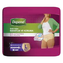 Depend Emici Külot Lohusa Pedi Kadın L Beden 3 Paket 30 Adet