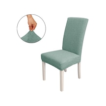Pazly Yemek Sandalyesi Kılıfı, Yüksek Esnek Kapaklı, Yıkanabilir Jakarlı Desen, Yeşil, Ev Parti Otel Düğün İçin Yeşil