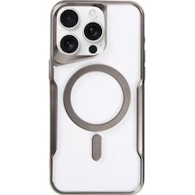 Newface Apple İphone 11 Pro Max Kılıf Boyi Magsafe Silikon Kapak - Titan Gri