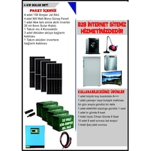 Bolsat Solar 4 Kw Set- 2400watt Panel - 600 Amper Jel Akü - 4000 Watt Akıllı Tam Sinüs İnverter