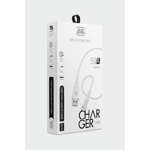 Subzero Cl140 Lightning 5.1a Hızlı Şarj & Data Kablosu 1 Metre Beyaz