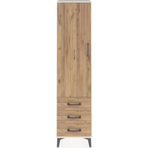Arges Dolap 4 Raflı 3 Çekmeceli Tek Kapaklı 44x30x182 Aytaşı-çam Aytaşı