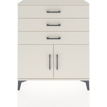 Arges Şifonyer Tek Raflı 3 Çekmeceli 2 Kapaklı 88x30x106 Aytaşı-aytaşı Aytası