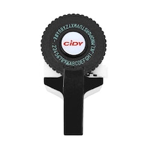 Skycity Siyah Mini Etiket Yazıcı - 9mm Genişlikli 2 Adet Band 1 Siyah + 1 Rastgele Renk - Plastik Malzeme - C101 Modeli