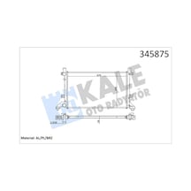 Kale 345875 Radyatör Lt28- 35- lt28- 46 2.5tdı- 2.8tdı Ac Klimasız Mek 679x399x26 Al/pl/brz 2d0121253- 2d0121253b- 2d0121253e
