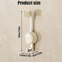 Sunshine011 Krem Rengi Deliksiz Emme Banyo Duş Tutucu Ayarlandı Duş Aksesuarı Duş Braketi Krem