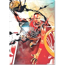 Cakasepetim Michael Jordan Art Afiş Görseli Ahşap Mdf Tablo