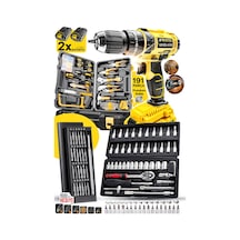 Profesyonel 191 Parça 1/4 Cırcırlı Lokma Anahtar Takımı, Pense, Lokma, Çekiç, Hassas Tornavida Set