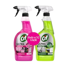 Şeylişeyler - Cif Ultra Anında Etki Kir & Yağ Sökücü Sprey 750 Ml 2'li Avantaj Paketi 2'li Set