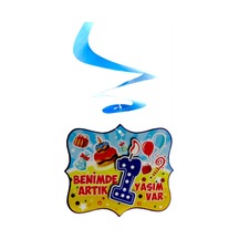 ORTA SÜS ASMALI BENİMDE 1 YAŞIM MAVİ PK:10