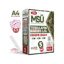 2026 MSÜ Teşkilatın 5lisi Özgün Deneme Paketi Yeni Nesil Türkiye Geneli Çözümlü Analitik Yayınları
