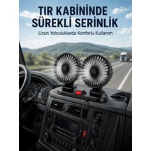Lb Çift Başlıklı Araç İçi Usb Vantilatör Soğutucu Fan