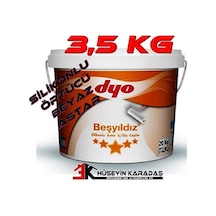 Dyo Beşyıldız Silikonlu İç Dış Cephe Astarı Beyaz 3,5 Kg