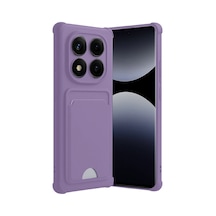 Xiaomi Redmi Note 14 Pro Plus Kelvin Kartvizitli Silikon - Lila 0.2M-Çok Renkli